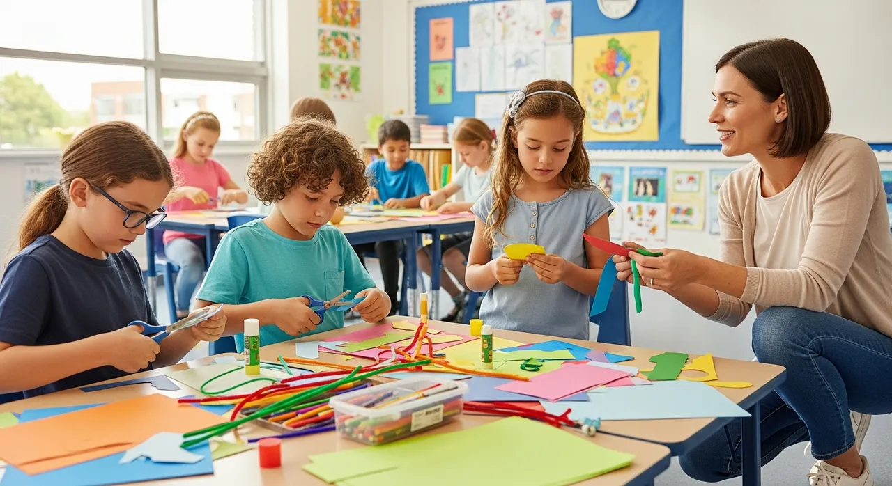 Indoor classroom